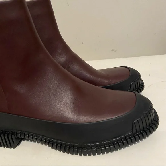 Camper Boots Womens Size 37 Pix Chelsea Brown/Red Zip Lightweight Shoes - Picture 4 of 12
